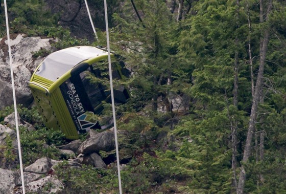 Vech ticet gondol kabinkové lanovky Sea to Sky Gondola v resortu kanadského...