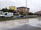 Břečka na Pankráci na křižovatce. Břečka na Pankráci na křižovatce.