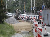 Rekonstrukce páteřní jihlavské silnice se zdržela v krajském městě Vysočiny z... Rekonstrukce páteřní jihlavské silnice se zdržela v krajském městě Vysočiny z...