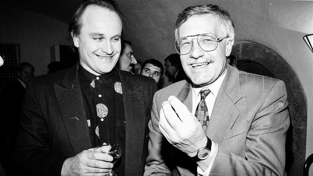 Michael Kocb a Vclav Klaus v listopadu 1991