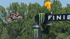 Slovinský motokrosař Tim Gajser zvítězil na mistrovství světa v kategorii MXGP. Slovinský motokrosař Tim Gajser zvítězil na mistrovství světa v kategorii MXGP.