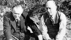S Moravcem (vlevo) do Anglie v březnu 1939 odletěl i přednosta obranné sekce. S Moravcem (vlevo) do Anglie v březnu 1939 odletěl i přednosta obranné sekce.