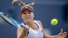 Americká tenistka Sofia Keninová v duelu s Biancou Andreescuovou. Americká tenistka Sofia Keninová v duelu s Biancou Andreescuovou.