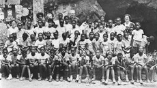 Archivní snímek namibijských dtí, kterým eskoslovensko poskytlo azyl a...