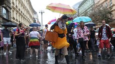 V průvodu jsou vidět nejrůznější kostýmy a převleky (10. srpna 2019). V průvodu jsou vidět nejrůznější kostýmy a převleky (10. srpna 2019).