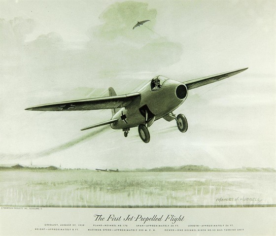 Heinkel He 178 na výtvarném díle