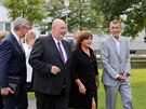 Ministi Karel Havlíek, Alena Schillerová, Miroslav Toman a premiér Andrej...