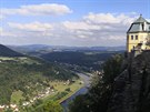 Pohled na Labe z pevnosti Königstein
Pohled na Labe z pevnosti Königstein