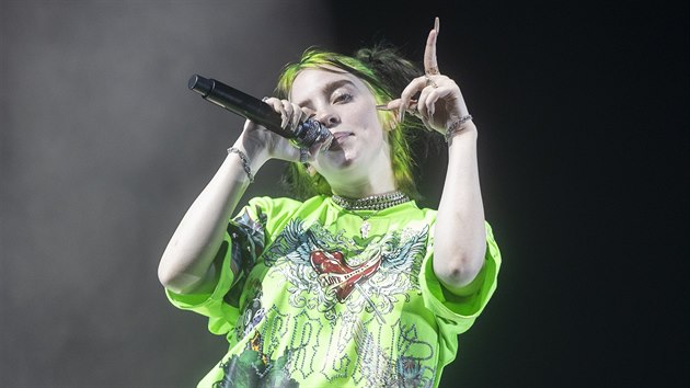 Billie Eilish 20. srpna 2019 v pražské O2 areně Billie Eilish 20. srpna 2019 v pražské O2 areně