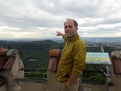 Marek Franc na vyhlídce observatoře
