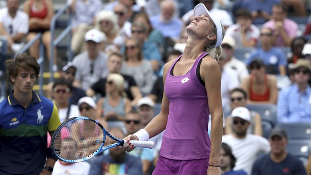 Denisa Allertov v 1. kole US Open nastoupila proti Pete Kvitov, turnajov estce.