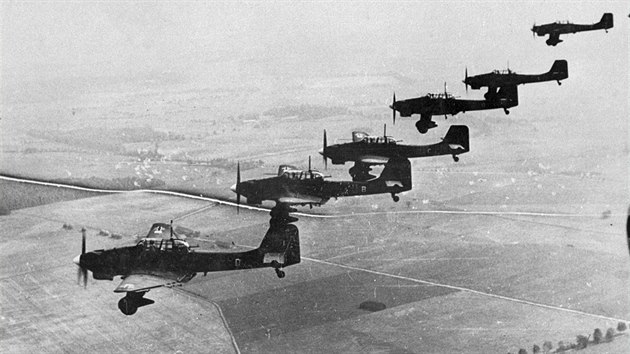 Nlet na poloostrov Westerplatte provedly letouny Junkers Ju 87. (z 1939)