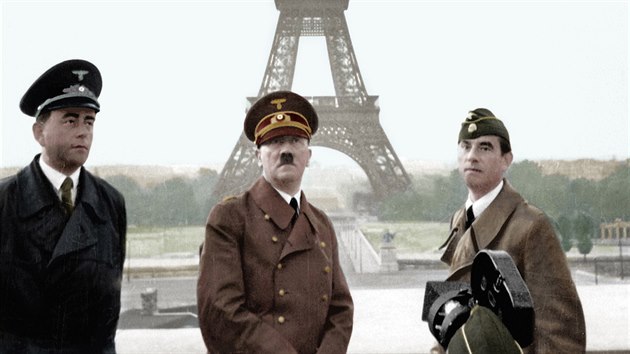 Kdy v roce 1940 Hitler dobyl Pa, odboji peezali kabely od vtah Eiffelovky. Vdce zstal dole. Francouzsk symbol nenvidl a pi stupu o tyi roky pozdji nadil jeho znien.