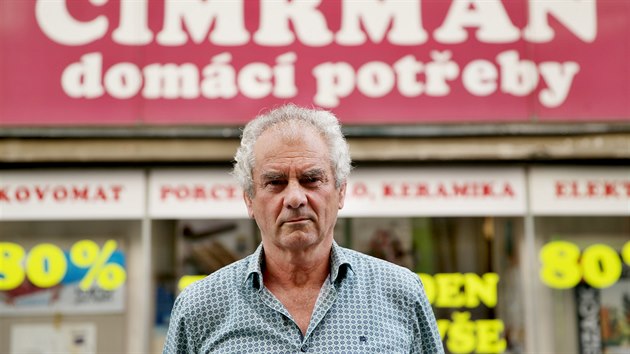 Jaroslav Cimrman ke konci srpna zavr prodejnu domcch poteb na Masarykov ulici v Brn.