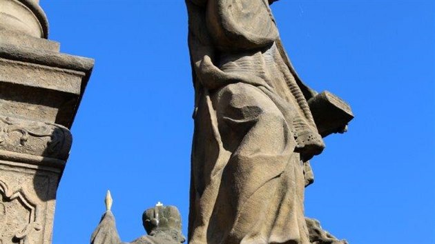 Ponien socha Sv. Prokopa na podbradskm nmst. (26. srpna 2019)