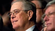 Ameerický miliardář David Koch na shromáždění na konferenci AFP ve Washingtonu.... Ameerický miliardář David Koch na shromáždění na konferenci AFP ve Washingtonu....