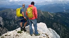 Seekofel. Stehna pálí jako čert, ale výhled je neskutečný. Seekofel. Stehna pálí jako čert, ale výhled je neskutečný.