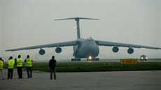 Americký letoun C-5 Galaxy na Dnech NATO v Ostrav v roce 2009