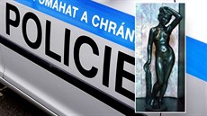 Odcizená socha, po které pátrají kriminalisté v Chrudimi Odcizená socha, po které pátrají kriminalisté v Chrudimi