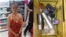 Zlodějka nakradla zboží celkem za 3 991 Kč. Zlodějka nakradla zboží celkem za 3 991 Kč.