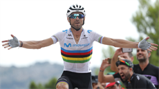 Alejandro Valverde ovládl 7. etapu Vuelty.