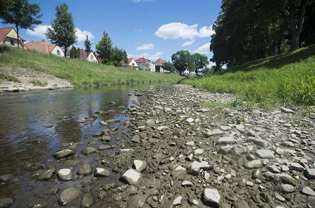 Vyschlá eka Devnice ve Zlín loni v lét. Letos se situace me opakovat.