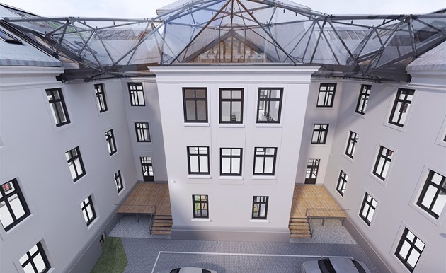 Vizualizace budovy Pírodovdecké fakulty Ostravské univerzity po pestavb.