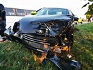Nehoda dvou aut u Milovic na Jinsku (5. 9. 2019)