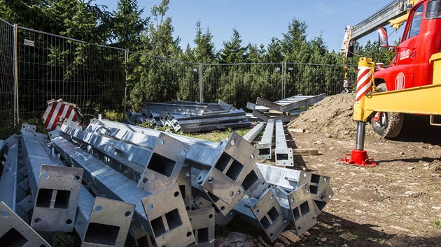 Na Velk Detn v Orlickch horch roste nov rozhledna (z 2019).