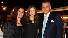 Jaroslav Tvrdík s manelkou a dcerou Janou na 25. roníku finále modelingové...