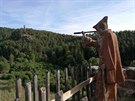 Poustevník na Skalním hradu. Poustevník na Skalním hradu.
