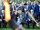 Kardinál Dominik Duka, prezident Milo Zeman a bývalý ministr zahraniních vcí...