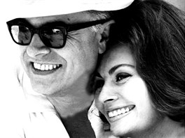 Sophia Lorenová s manelem Carlem Pontim. Jejich manelství trvalo pes 40 let.