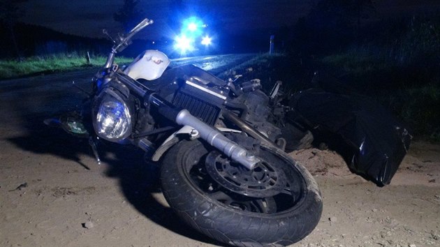 Nehoda smrteln pro idie motocyklu u obce Lubn na Rakovnicku (14. z 2019)