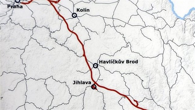 Zkladn pedstavu o souasnch vizch supereleznice skt nejnovj mapka Sprvy eleznin dopravn cesty.