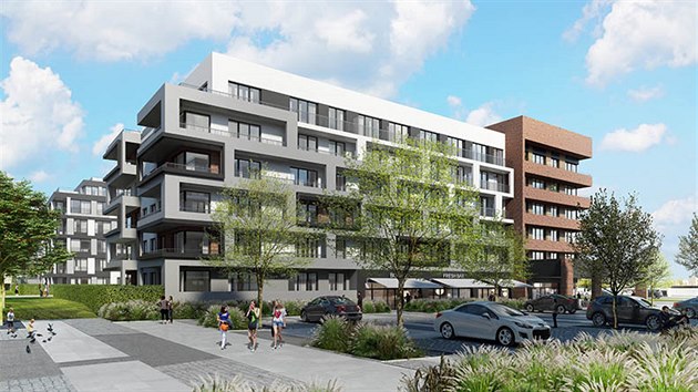 Rezidenční čtvrť Tesla Hloubětín.