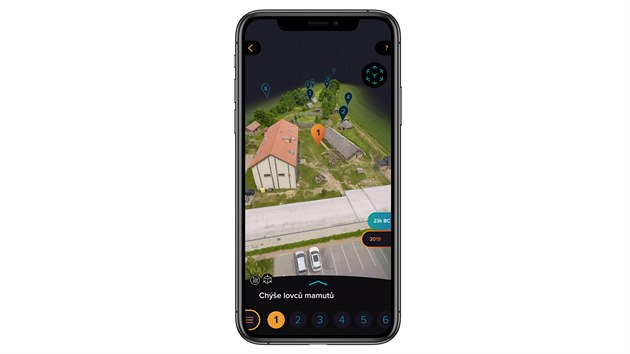 Nvtvnci archeoparku ve Vestarech si vyzkoueli mobiln aplikaci s rozenou realitou Visit More. (4. z 2019)
