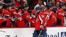 Radko Gudas slaví svůj premiérový gól v dresu Washingtonu Radko Gudas slaví svůj premiérový gól v dresu Washingtonu