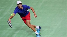 Jonáš Forejtek v rozhodujícím utkání Davis Cupu proti Bosně a Hercegovině. Jonáš Forejtek v rozhodujícím utkání Davis Cupu proti Bosně a Hercegovině.