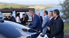 Premiér Andrej Babiš (ANO) s ministry na návštěvě Ústeckého kraje. (18. 9. 2019) Premiér Andrej Babiš (ANO) s ministry na návštěvě Ústeckého kraje. (18. 9. 2019)