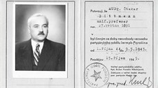 Průkaz potvrzující zapojení Otokara Bittmanna do odboje během druhé světové... Průkaz potvrzující zapojení Otokara Bittmanna do odboje během druhé světové...