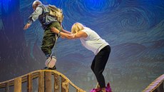 Anna Šišková a Bohumil Klepl v inscenaci Polibek Anna Šišková a Bohumil Klepl v inscenaci Polibek