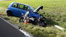 Po nehodě osobního vozidla s motorkou na Domažlicku skončilo v nemocnicích šest... Po nehodě osobního vozidla s motorkou na Domažlicku skončilo v nemocnicích šest...