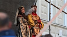 Ústřední postavou byl tradičně král Jan Lucemburský, který do Znojma v roce... Ústřední postavou byl tradičně král Jan Lucemburský, který do Znojma v roce...