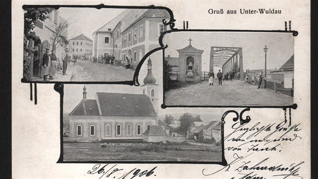 Dobov pohlednice z Doln Vltavice