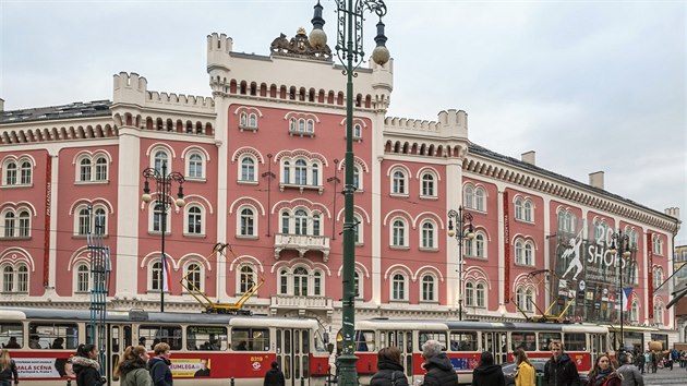 Obchodn centrum Palladium stoj na okraji historickho jdra Prahy. 