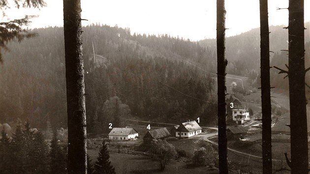 Hadinka 1933-1934, pohled do dol Budiovky