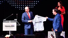 Václav Klaus ml. na ustavujícím sněmu hnutí Trikolóra. (28. září 2019) Václav Klaus ml. na ustavujícím sněmu hnutí Trikolóra. (28. září 2019)