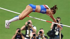 Řecká tyčkařka Katerina Stefanidiová během mistrovství světa v Dauhá. Řecká tyčkařka Katerina Stefanidiová během mistrovství světa v Dauhá.