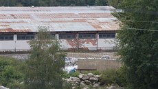 Areál společnosti EF Recycling s plastovým odpadem Areál společnosti EF Recycling s plastovým odpadem